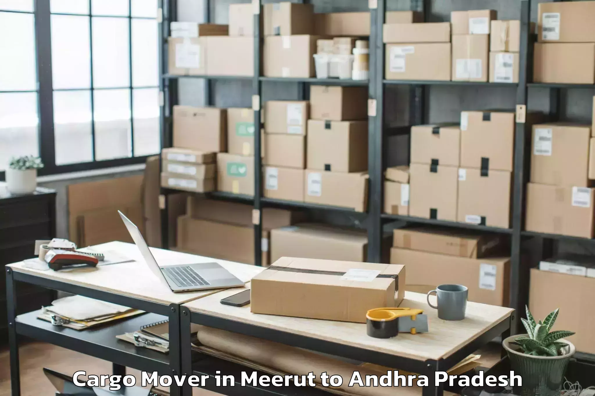 Professional Meerut to Nidamanur Cargo Mover